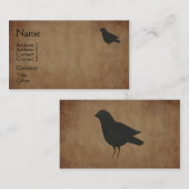 Primitive Crow Visitenkarte (Vorne/Hinten)