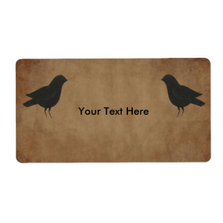 Primitive Crows Produktetikett