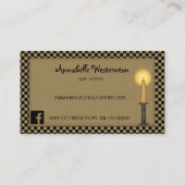 Primitive Ernte Haus Rustikal Land Custom Visitenkarte (Rückseite)