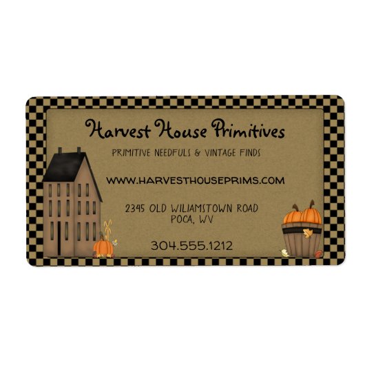 Primitive Ernte Rustikal Country Custom (Vorne)