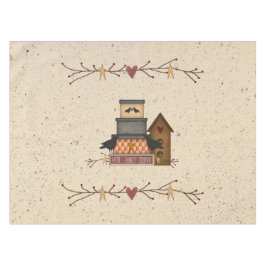 Primitive Faith Family Friends 52 x 70 Tabletten Tischdecke