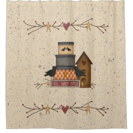 Primitive Faith Family Friends Duschvorhang