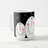 Primitive Folk Art Snowman Kaffeetasse (Vorderseite Links)