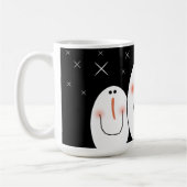 Primitive Folk Art Snowman Kaffeetasse (Links)