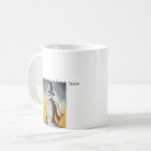 Primitive Folk Art Snowman Kaffeetasse (Vorderseite Links)