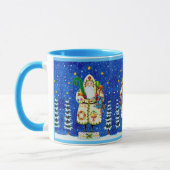 PRIMITIVE FOLKART BALTIMORE QUILT VATER CHRISTMAS TASSE (Links)