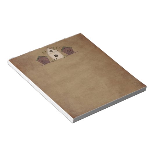 Primitive Geburtshäuser Notepad Notizblock (angewinkelt)