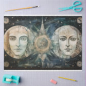 Primitive Gods Celestial Night Sky Art Decoupage Seidenpapier (Basteln)