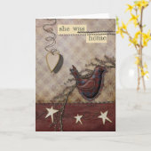 Primitive Grußkarte Karte (Gelbe Blume)