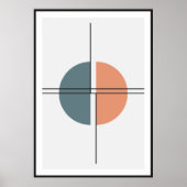 Primitive Halbkreise Wandkunst Poster (Vorne)