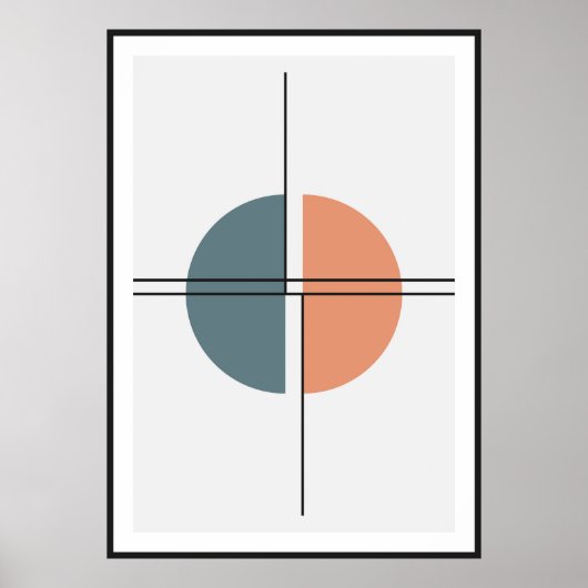 Primitive Halbkreise Wandkunst Poster (Vorne)