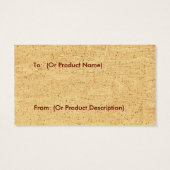 Primitive Heart Topiary Hang Tag (Rückseite)