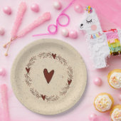 Primitive Hearts-Papierteller Pappteller (Party)