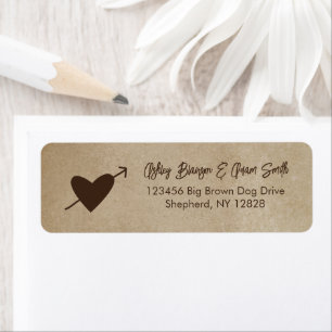 Primitive Herzmelodiekabine Hochzeitskabine Rückse