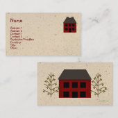 Primitive House-Visitenkarte Visitenkarte (Vorne/Hinten)