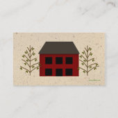 Primitive House-Visitenkarte Visitenkarte (Rückseite)