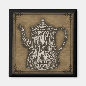 Primitive Kaffeemaschine. Magnet (Vorne)