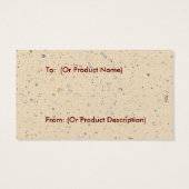 Primitive Kerzen Hang Tag (Rückseite)