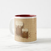 Primitive Kerzen-Tasse Zweifarbige Tasse (Vorderseite Links)
