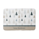 Primitive Kiefern auf Weiß Badematte (Vorderseite)