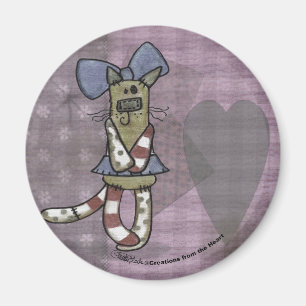 Primitive Kitty Magnet