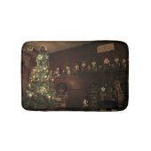 Primitive koloniale Weihnachtsfeiertage Badematte (Vorderseite)