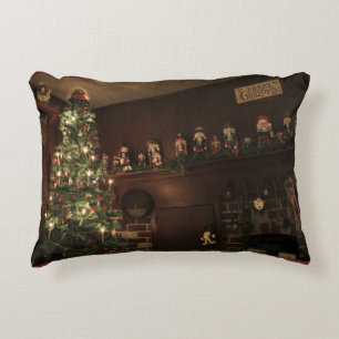 Primitive koloniale Weihnachtsfeiertage Dekokissen