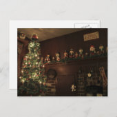 Primitive koloniale Weihnachtsfeiertage Feiertagspostkarte (Vorne/Hinten)