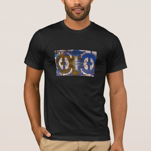 Primitive Konstellation Abstrakte Geometrie T-Shirt (Vorderseite)
