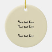 Primitive Krähen erreichen Glaubensstiftung Keramik Ornament (Hinten)