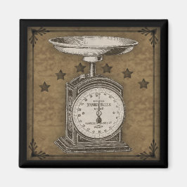 Primitive Küchenskala Vintag Style Magnet