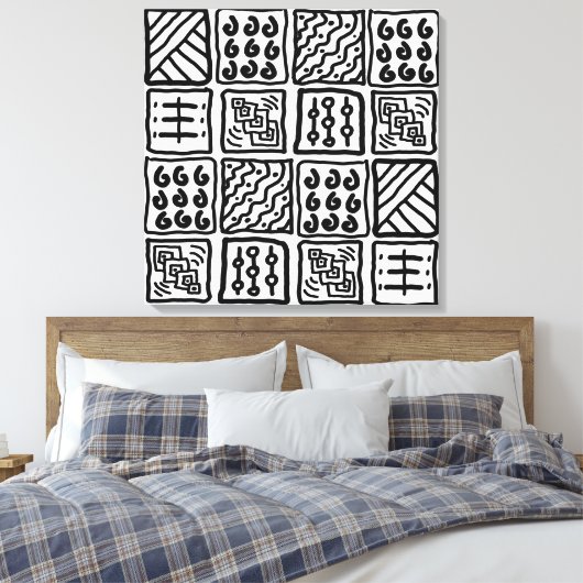 Primitive Kunst auf Leinwand (Insitu (Schlafzimmer))