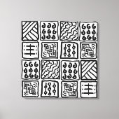 Primitive Kunst auf Leinwand (Vorderseite)