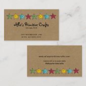 Primitive Länderstars auf der Kraft-Visitenkarte Visitenkarte (Vorne/Hinten)