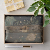 Primitive Meerjungfrau in einer Dekoupage des Boot Seidenpapier (Geschenk)