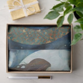 Primitive Meerjungfrau & Mondmalerei Dekoupage Seidenpapier (Geschenk)