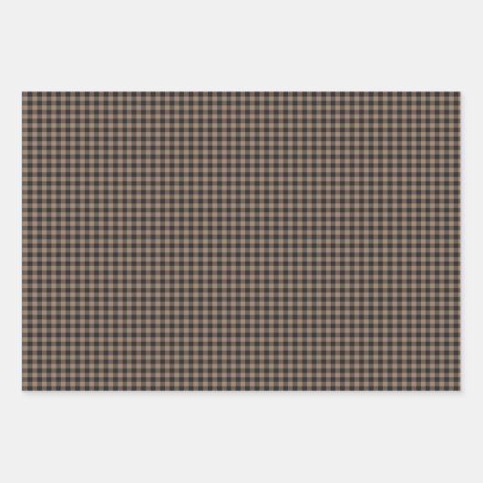 Primitive Papers - Wynter Welcome Snowmen - Plaid Geschenkpapier Set (Vorderseite 2)