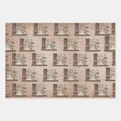 Primitive Papers - Wynter Welcome Snowmen - Plaid Geschenkpapier Set (Vorderseite)