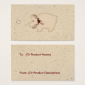 Primitive Pig Hang Tag (Vorne & Hinten)