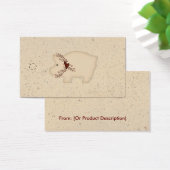 Primitive Pig Hang Tag (Schreibtisch)