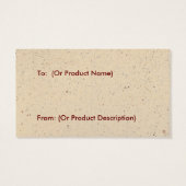 Primitive Pig Hang Tag (Rückseite)