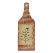 Primitive Pine Tree Glass Cutting Board Schneidebrett (Vorderseite)