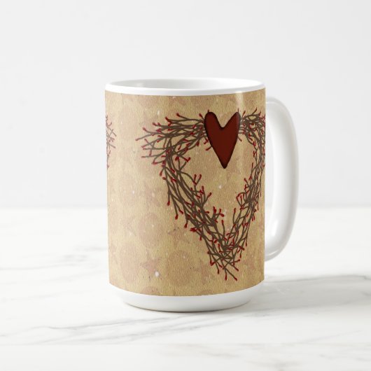 Primitive Pip Berry Herzerkrankung Tasse (VorderseiteRechts)