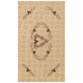 Primitive Pip Berry Herzkranz Tablette Grosses Tischdecke (Vorderseite)