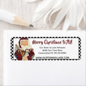 Primitive Rücksendeadresse für den Weihnachtsmann (Insitu)