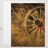 Primitive Rustic Western Country Wagon Wheel (Vorne/Hinten)