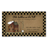 Primitive Rustikale Saltbox auf Kraft Magnetische Visitenkarte (Vorderseite)