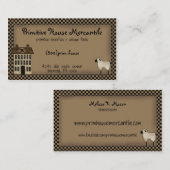 Primitive Saltbox House-Visitenkarte Visitenkarte (Vorne/Hinten)