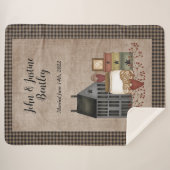 Primitive Saltbox-Zuhause Sherpadecke (Vorderseite (Horizontal))