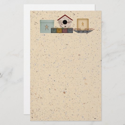 Primitive Sammelspeicher Briefpapier (Vorne/Hinten)